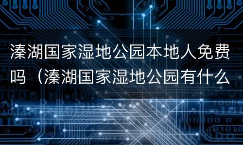 溱湖国家湿地公园本地人免费吗（溱湖国家湿地公园有什么好玩的）