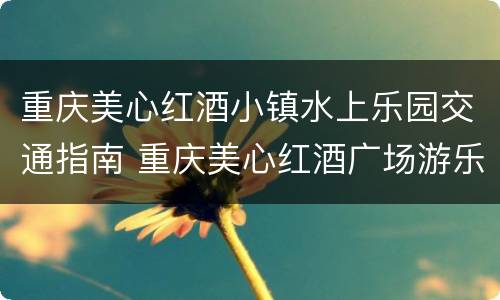 重庆美心红酒小镇水上乐园交通指南 重庆美心红酒广场游乐园