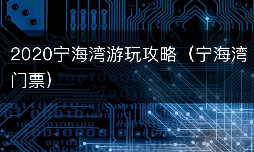 2020宁海湾游玩攻略（宁海湾门票）