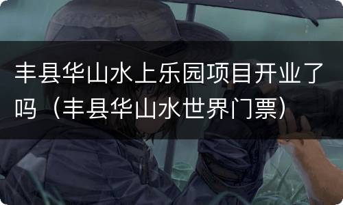 丰县华山水上乐园项目开业了吗（丰县华山水世界门票）