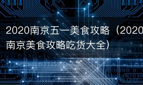 2020南京五一美食攻略（2020南京美食攻略吃货大全）
