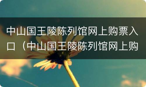 中山国王陵陈列馆网上购票入口（中山国王陵陈列馆网上购票入口电话）
