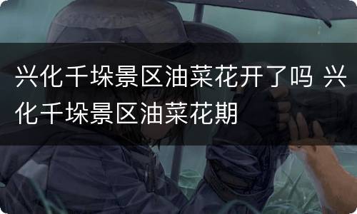 兴化千垛景区油菜花开了吗 兴化千垛景区油菜花期