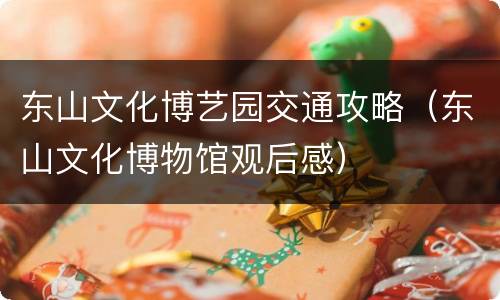 东山文化博艺园交通攻略（东山文化博物馆观后感）