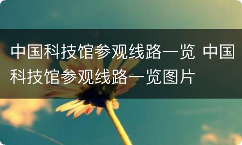 中国科技馆参观线路一览 中国科技馆参观线路一览图片