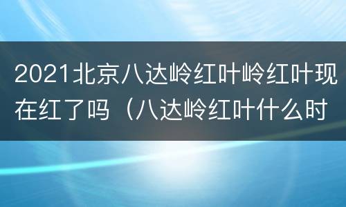 2021北京八达岭红叶岭红叶现在红了吗（八达岭红叶什么时候红）