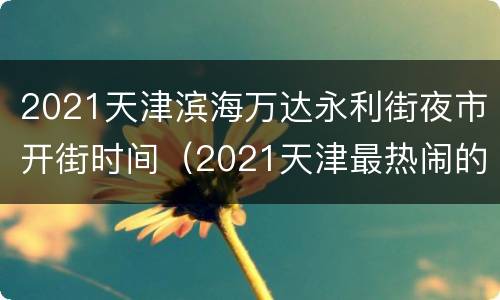 2021天津滨海万达永利街夜市开街时间（2021天津最热闹的夜市在哪）