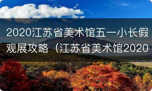 2020江苏省美术馆五一小长假观展攻略（江苏省美术馆2020年9月展览）