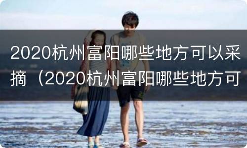 2020杭州富阳哪些地方可以采摘（2020杭州富阳哪些地方可以采摘苹果）