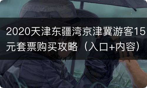 2020天津东疆湾京津冀游客15元套票购买攻略（入口+内容）