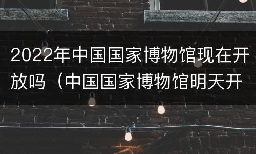2022年中国国家博物馆现在开放吗（中国国家博物馆明天开放吗）