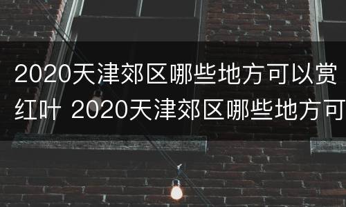 2020天津郊区哪些地方可以赏红叶 2020天津郊区哪些地方可以赏红叶花