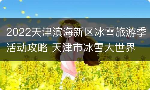 2022天津滨海新区冰雪旅游季活动攻略 天津市冰雪大世界