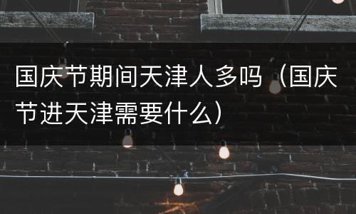 国庆节期间天津人多吗（国庆节进天津需要什么）