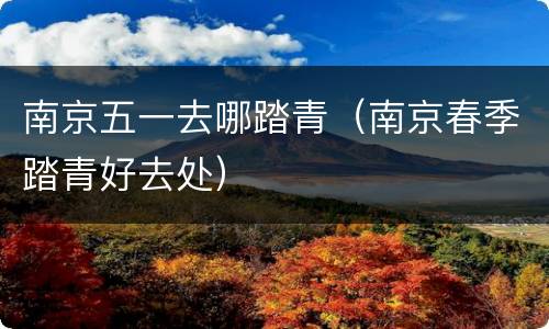 南京五一去哪踏青（南京春季踏青好去处）