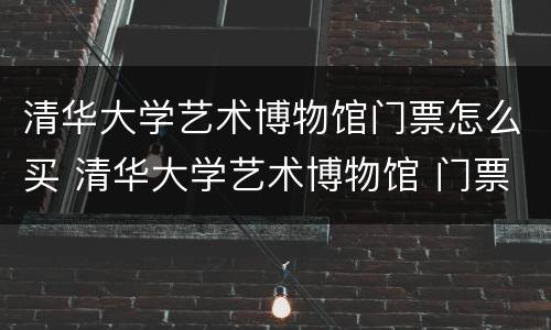 清华大学艺术博物馆门票怎么买 清华大学艺术博物馆 门票