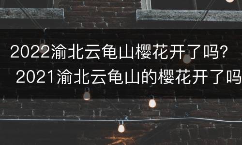 2022渝北云龟山樱花开了吗？ 2021渝北云龟山的樱花开了吗