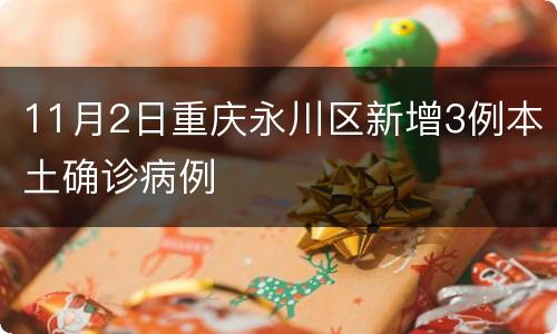 11月2日重庆永川区新增3例本土确诊病例
