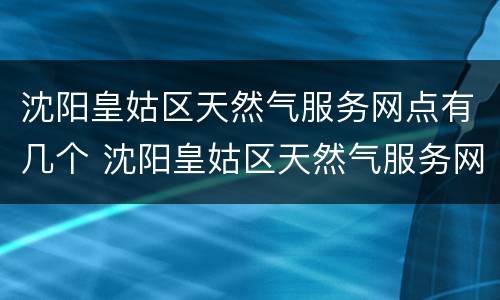 沈阳皇姑区天然气服务网点有几个 沈阳皇姑区天然气服务网点有几个电话