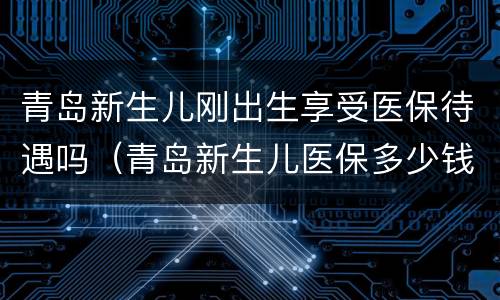 青岛新生儿刚出生享受医保待遇吗（青岛新生儿医保多少钱一年）