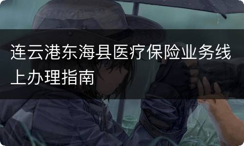 连云港东海县医疗保险业务线上办理指南