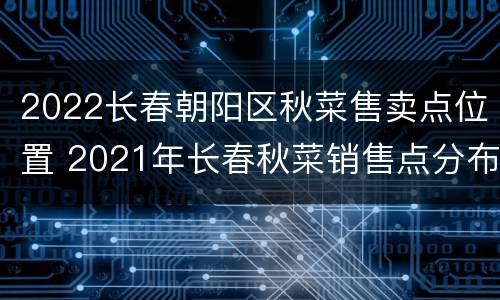 2022长春朝阳区秋菜售卖点位置 2021年长春秋菜销售点分布