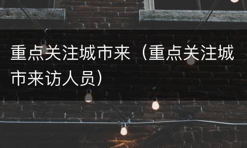 重点关注城市来（重点关注城市来访人员）
