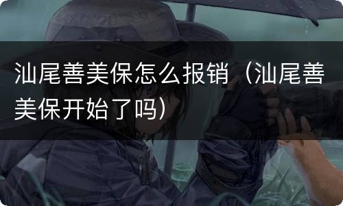 汕尾善美保怎么报销（汕尾善美保开始了吗）
