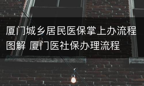 厦门城乡居民医保掌上办流程图解 厦门医社保办理流程