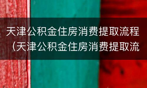 天津公积金住房消费提取流程（天津公积金住房消费提取流程步骤）