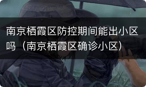 南京栖霞区防控期间能出小区吗（南京栖霞区确诊小区）