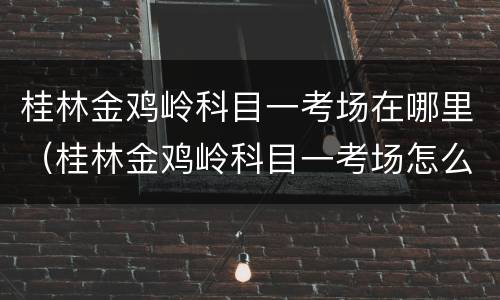 桂林金鸡岭科目一考场在哪里（桂林金鸡岭科目一考场怎么去）