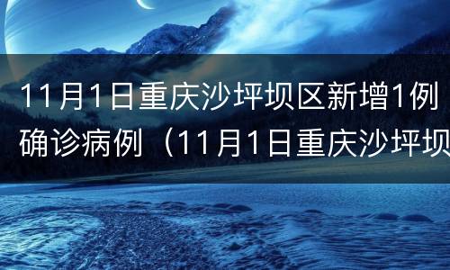 11月1日重庆沙坪坝区新增1例确诊病例（11月1日重庆沙坪坝区新增1例确诊病例多少）