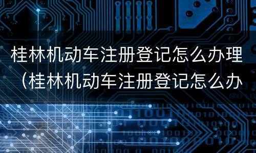 桂林机动车注册登记怎么办理（桂林机动车注册登记怎么办理流程）