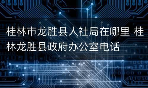 桂林市龙胜县人社局在哪里 桂林龙胜县政府办公室电话