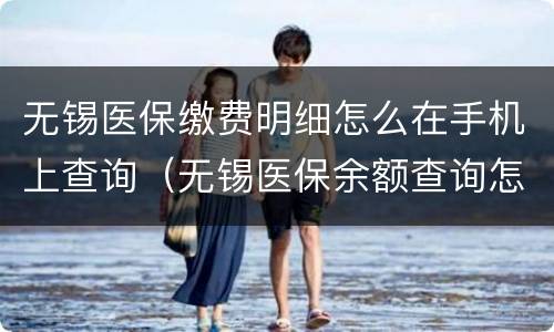 无锡医保缴费明细怎么在手机上查询（无锡医保余额查询怎么查）