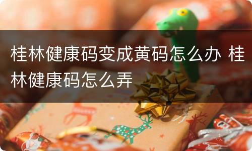 桂林健康码变成黄码怎么办 桂林健康码怎么弄