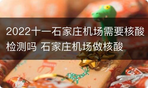 2022十一石家庄机场需要核酸检测吗 石家庄机场做核酸