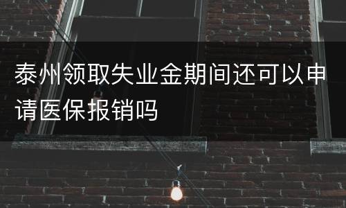 泰州领取失业金期间还可以申请医保报销吗