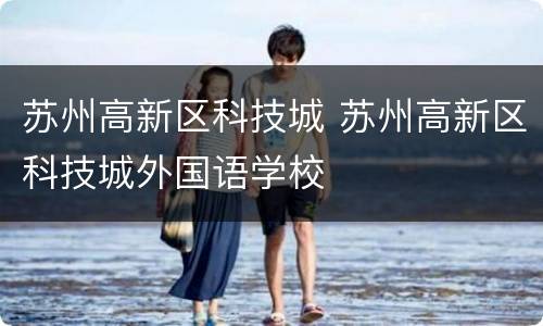 苏州高新区科技城 苏州高新区科技城外国语学校