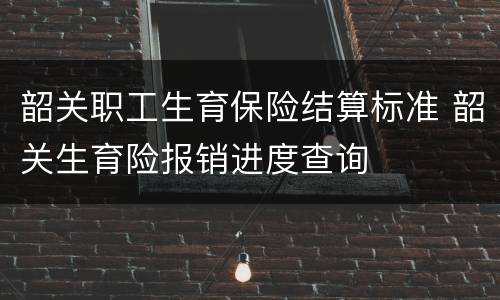 韶关职工生育保险结算标准 韶关生育险报销进度查询
